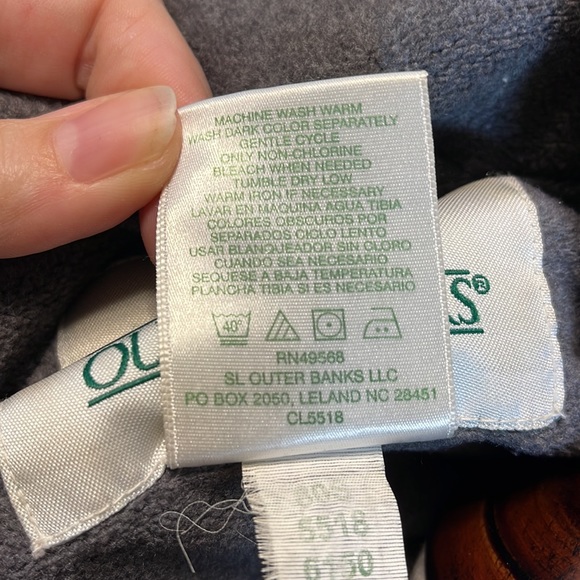 Outer Banks Men’s Black Fleece Lined Jacket Size XL - Picture 6 of 6